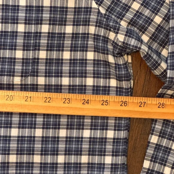 FAHERTY Shirt The Everyday Button Down Long Sleeve Navy Plaid XXL NWT - Picture 12 of 14